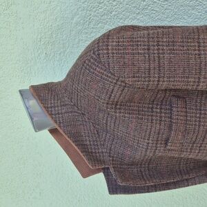 Charles Klein (Macedonia) Ladies Vintage Pure Wool Genuine Suede Leather Blazer